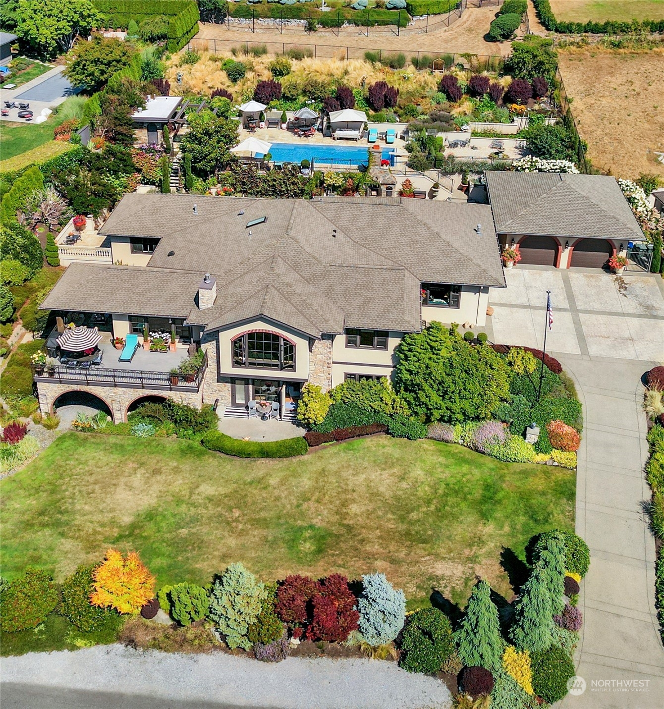 329 Bayside Road Bellingham, WA 98225 - Photo 7 of 40 an aerial view of a house with a garden