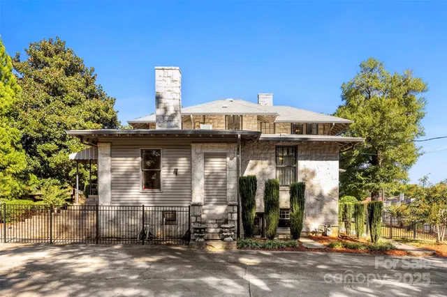 a front view of a house