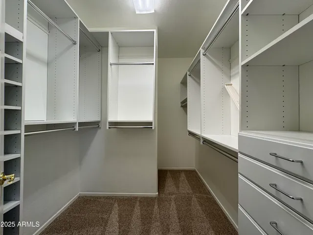 a view of walk in closet
