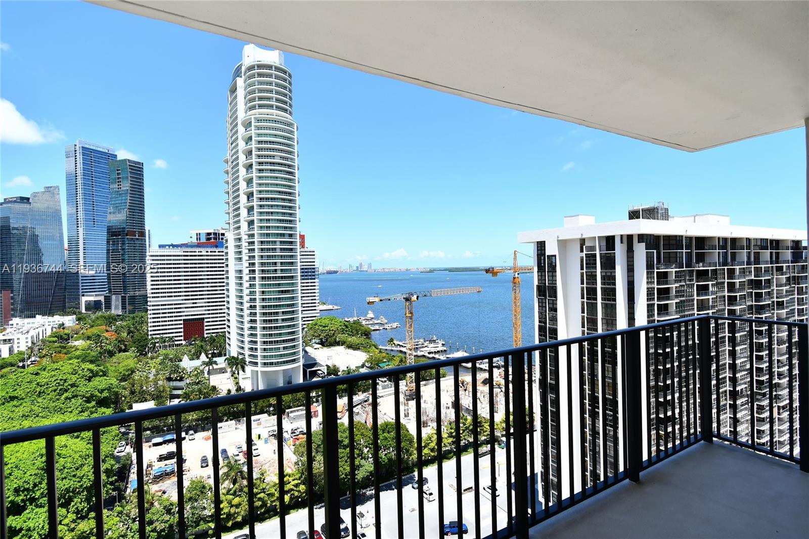 1901 Brickell Avenue, Unit B2209 Miami, FL 33129 - Photo 2 of 8 a view of a balcony with an outdoor space