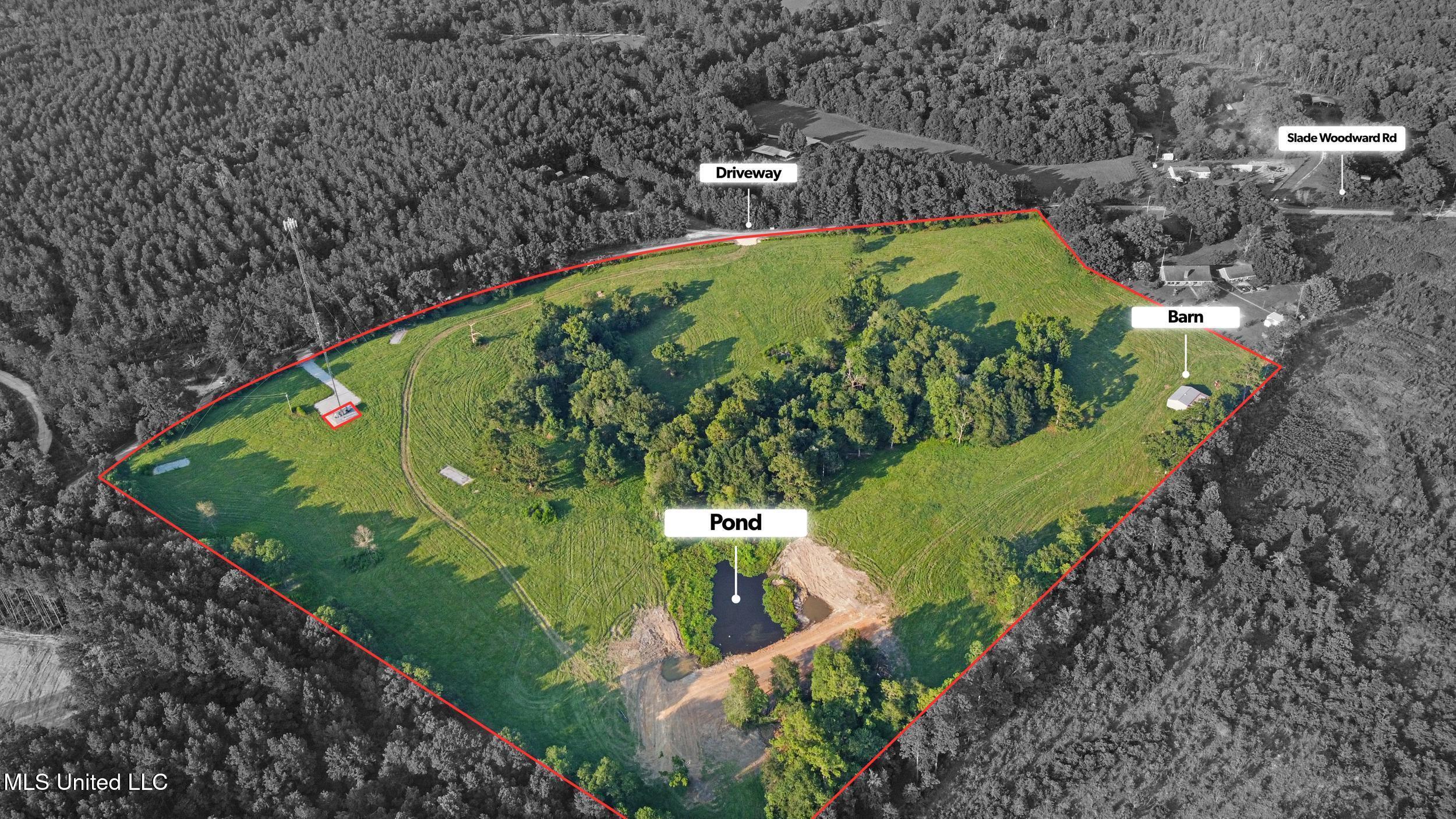 0 Slade Woodward Road Poplarville, MS 39470 - Photo 26 of 33 9_4.boundaries.b&w.lables.png