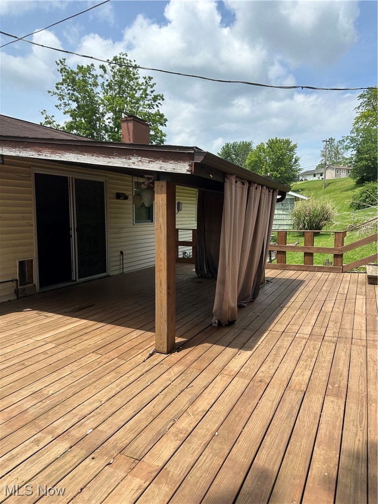 167 Andover Road Woodsfield, OH 43793 - Photo 49 of 50 View of private backyard covered deck