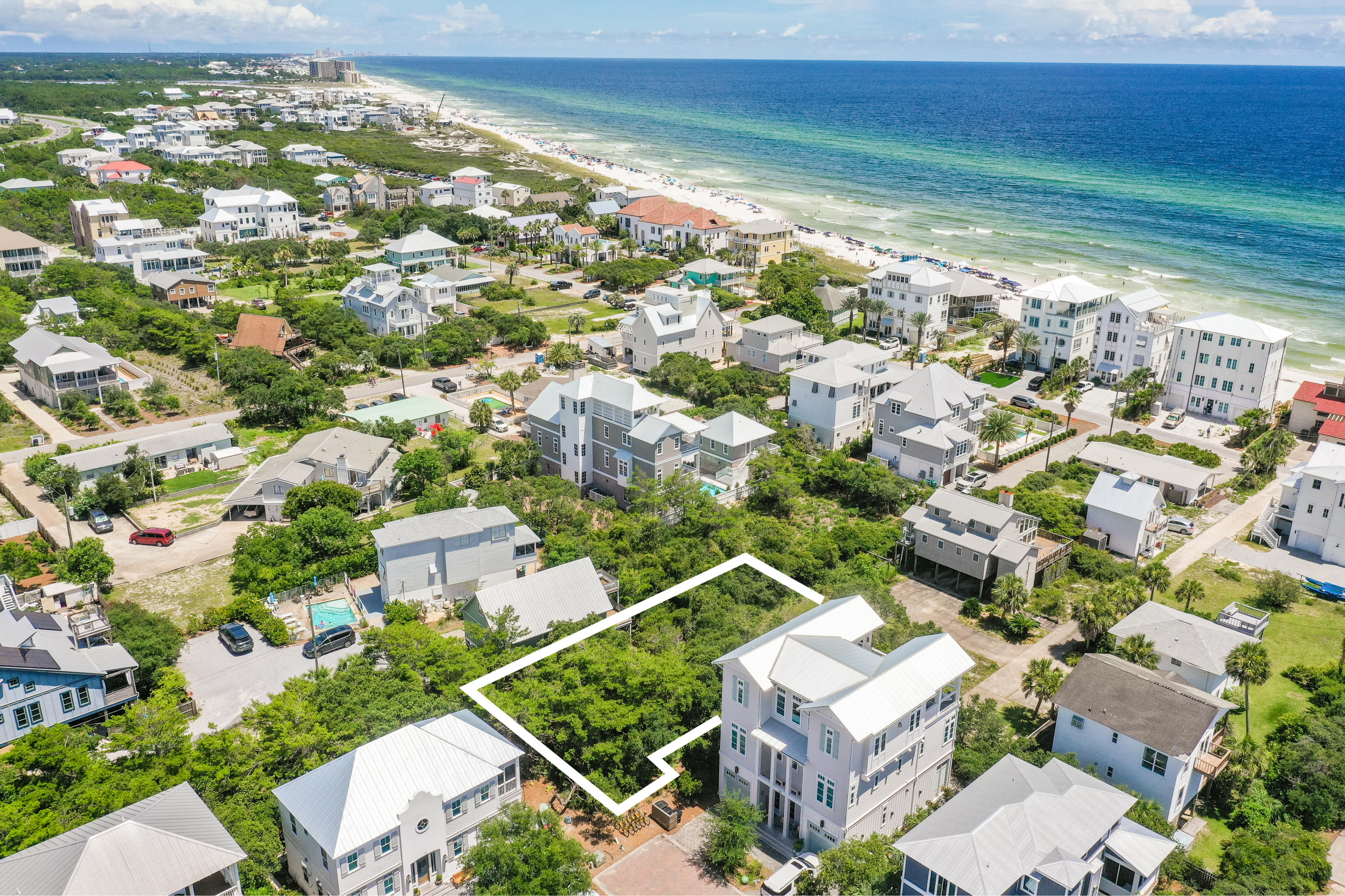 Lot 5 Wild Dunes Way Inlet Beach Inlet Beach, FL 32461 - Photo 3 of 5 an aerial view of residential houses with outdoor space