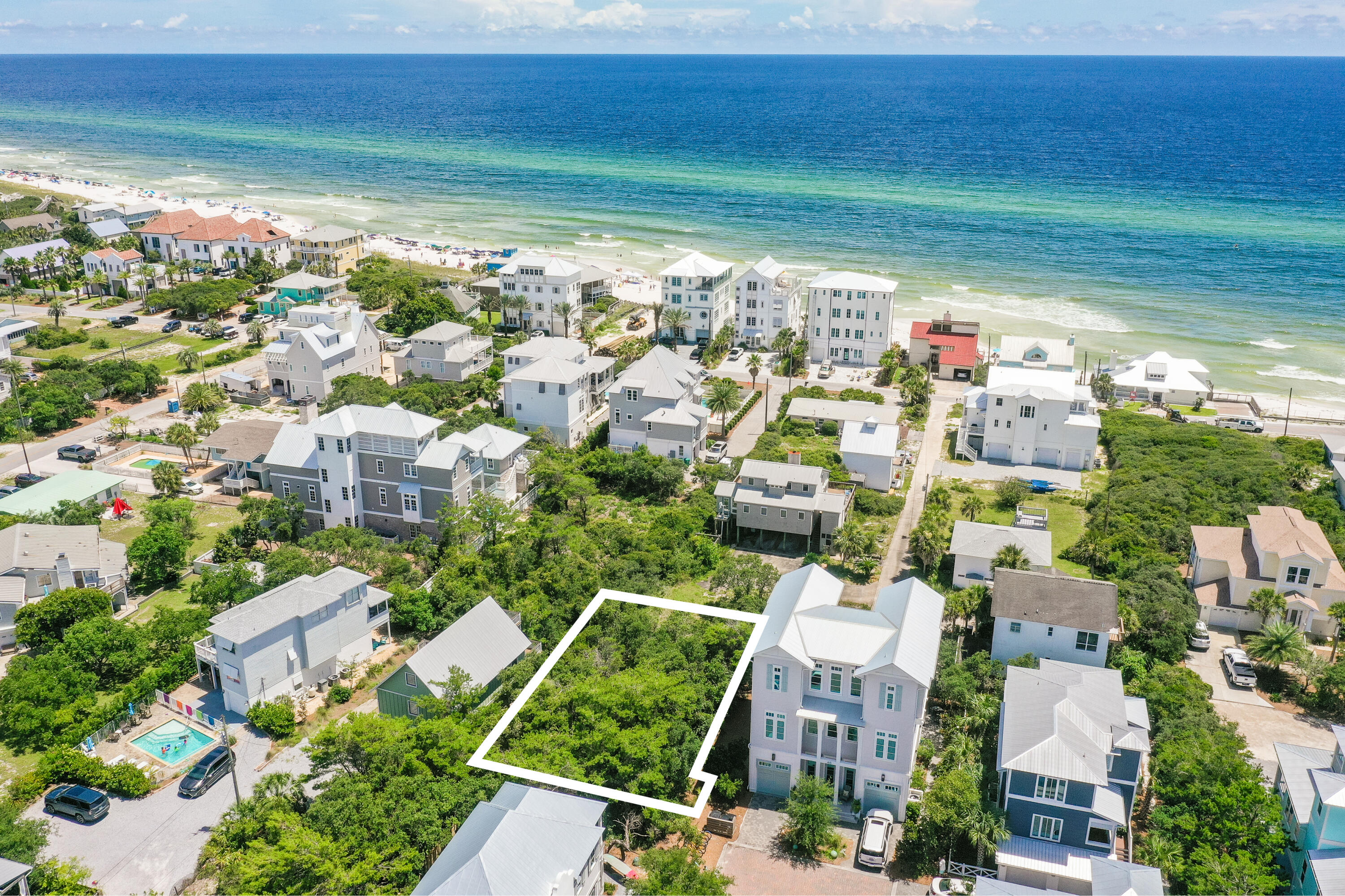 Lot 5 Wild Dunes Way Inlet Beach Inlet Beach, FL 32461 - Photo 5 of 5 an aerial view of residential houses with outdoor space