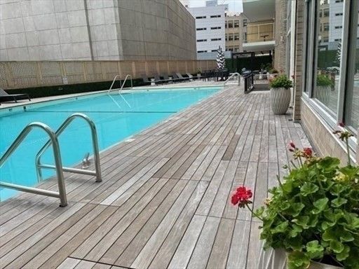 a view of outdoor space with seating area