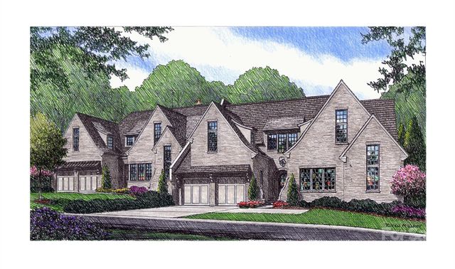 a aerial view of a house