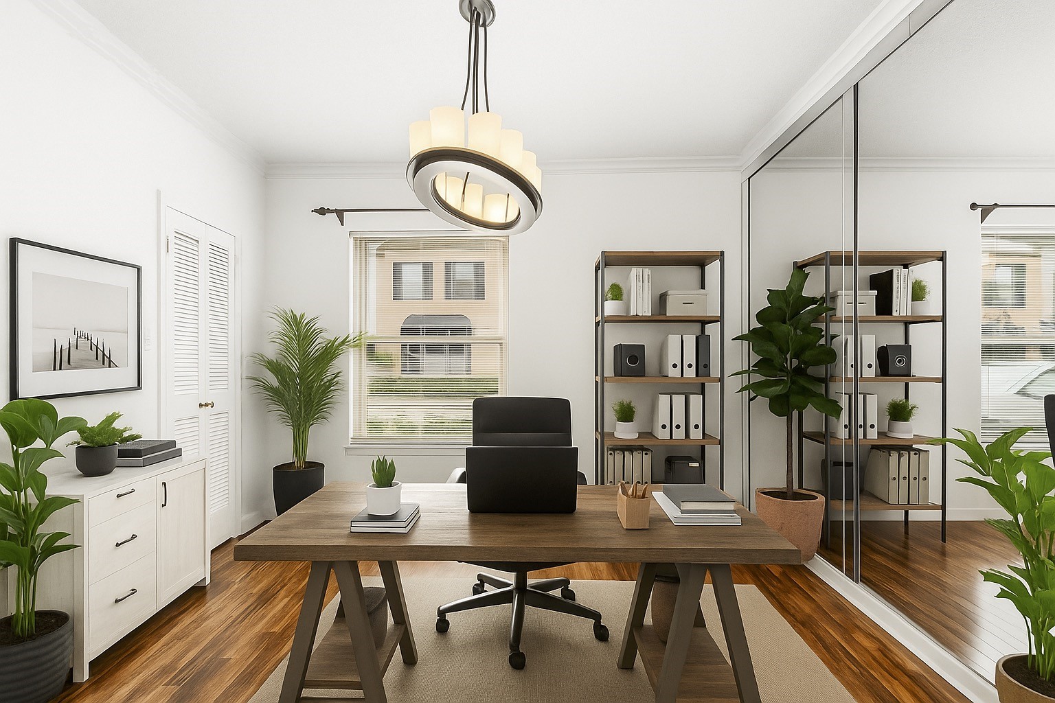 3749 Wakeforest Avenue Houston, TX 77098 - Photo 12 of 36 Virtually Painted white Dinning room staged as a Study.