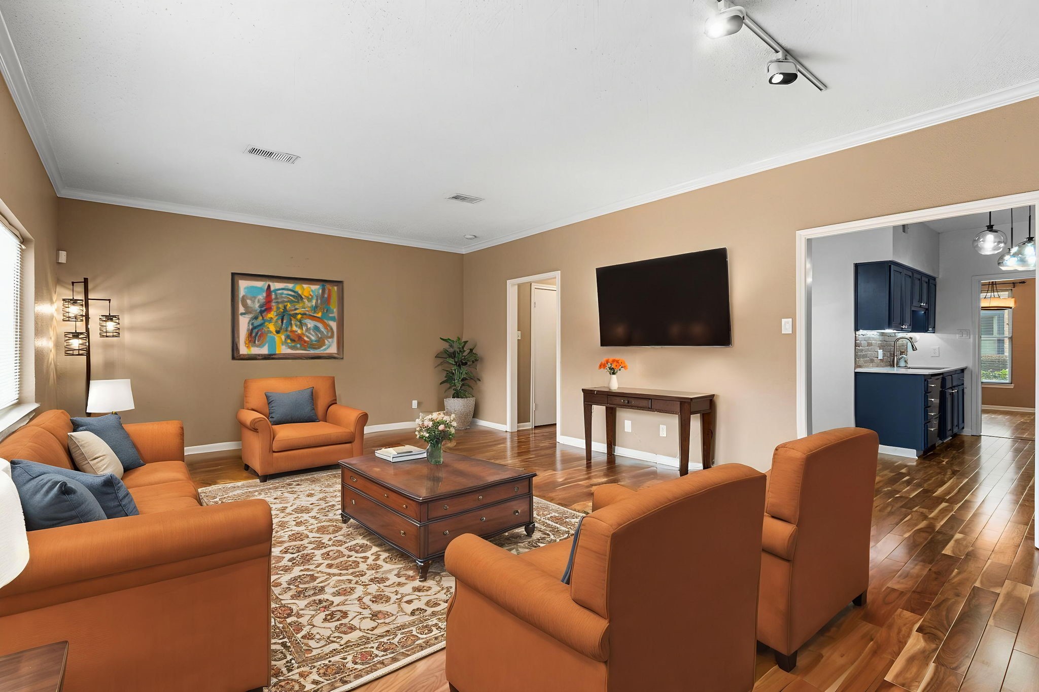 3749 Wakeforest Avenue Houston, TX 77098 - Photo 8 of 36 Staged living room.