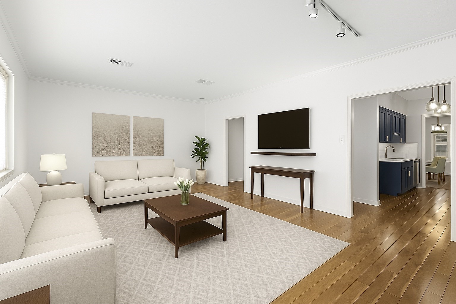 3749 Wakeforest Avenue Houston, TX 77098 - Photo 9 of 36 Just paint white! Virtual painted living room.