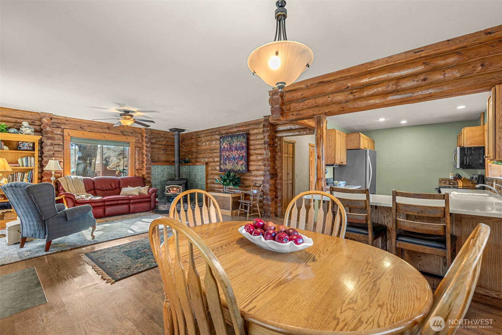 75 Purtteman Gulch Road Chelan, WA 98816 - Photo 8 of 40 a view of a dining room with furniture