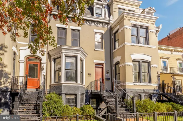 front view of a brick building