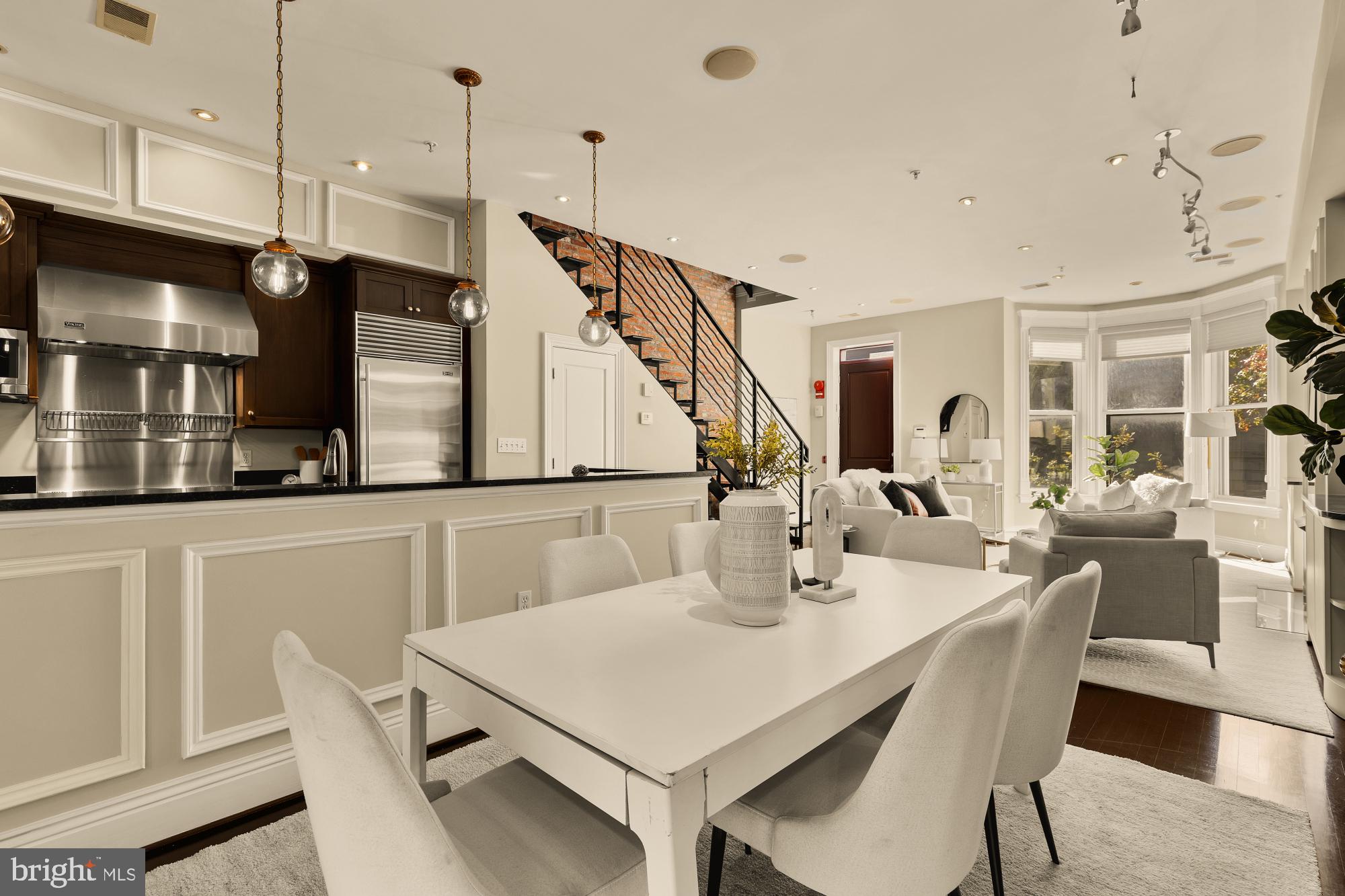 1533 P Street Northwest, Unit 5 Washington, DC 20005 - Photo 9 of 28 a view of a dining room with furniture