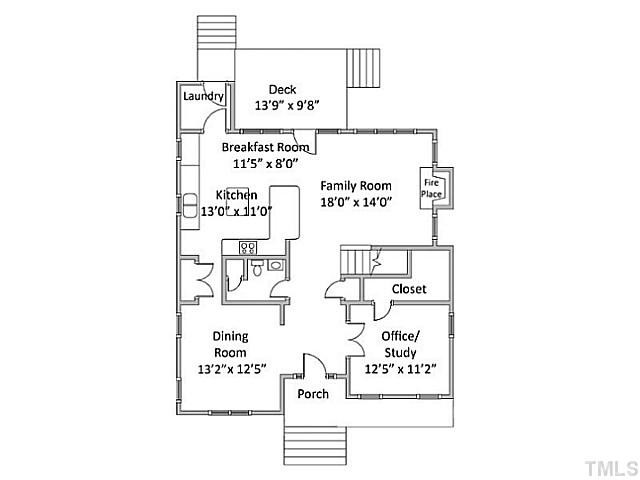 134 Fort Jackson Road Morrisville, NC 27560 - Photo 23 of 24 1st Floor Plan