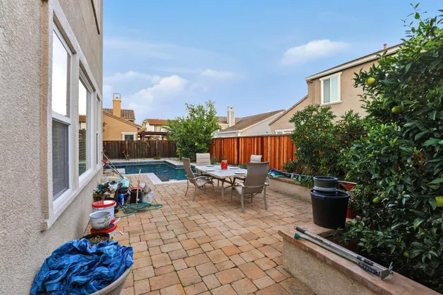 a outdoor space with furniture