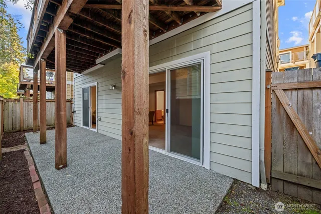 a view of a door of the house