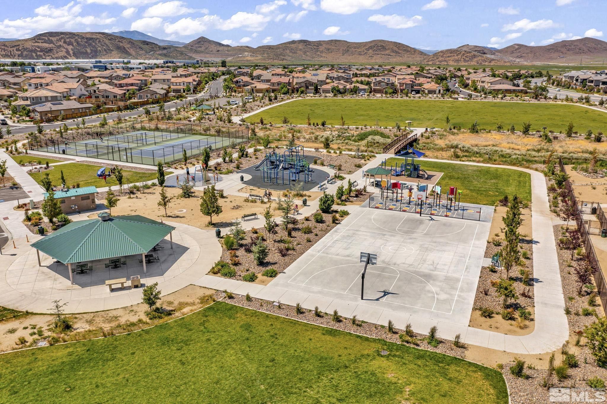2215 Symphony Way Reno, NV 89521 - Photo 26 of 39 an aerial view of residential houses with outdoor space