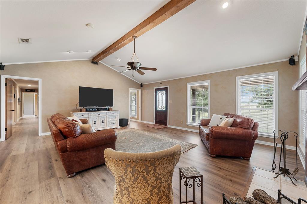 3057 Holy Road Abbott, TX 76621 - Photo 15 of 40 a living room with furniture and a flat screen tv