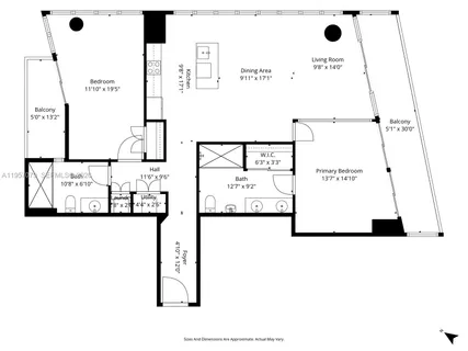 $1,470,000 | 888 Biscayne Boulevard, Unit 5508, Miami, FL 33132