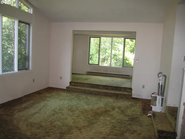 a view of a room with window