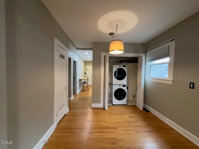 a view of a yoga room