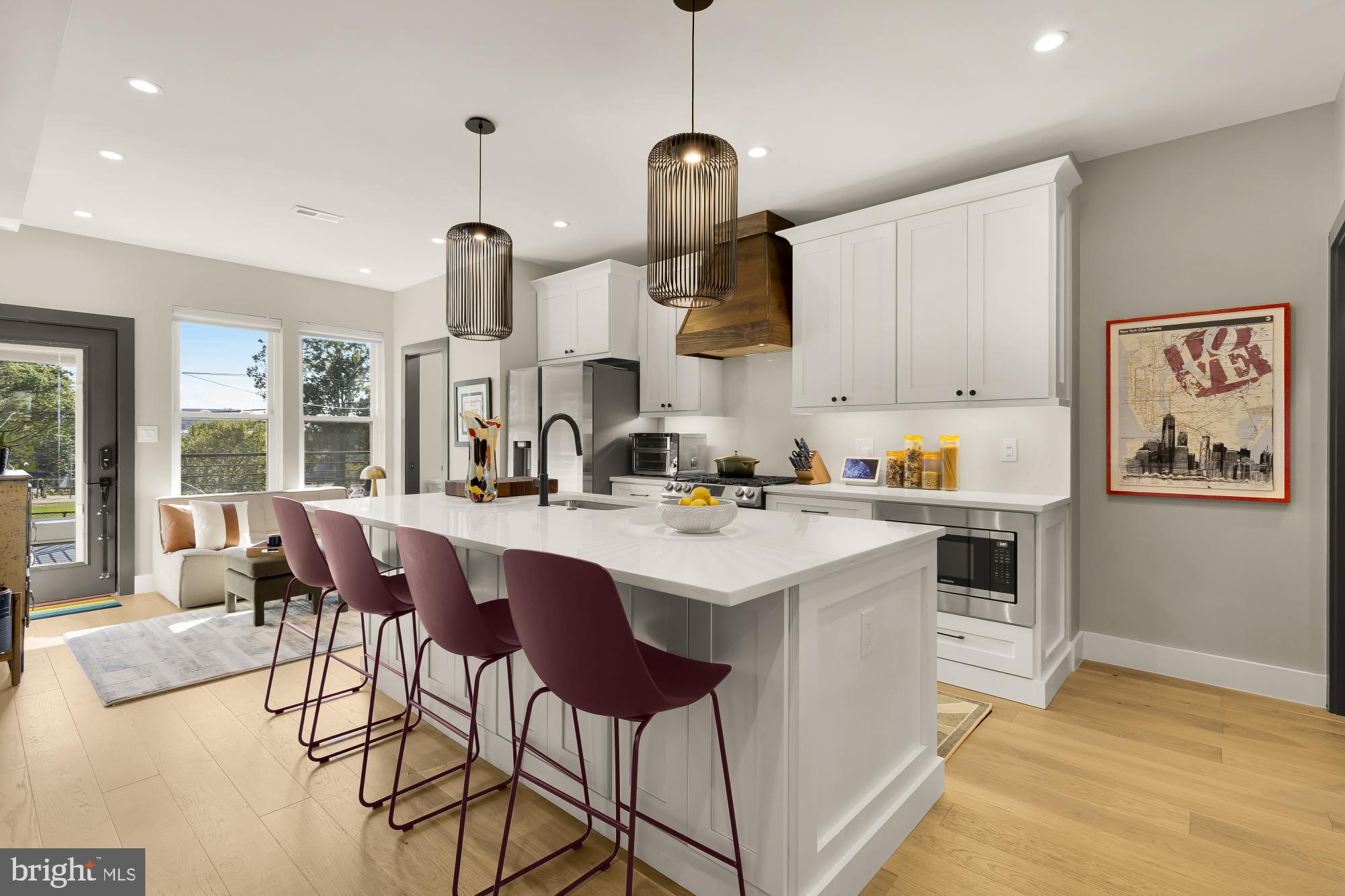 47 T Street Northeast Washington, DC 20002 - Photo 10 of 45 Modern kitchen with sleek quartz countertops