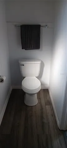 a bathroom with a toilet