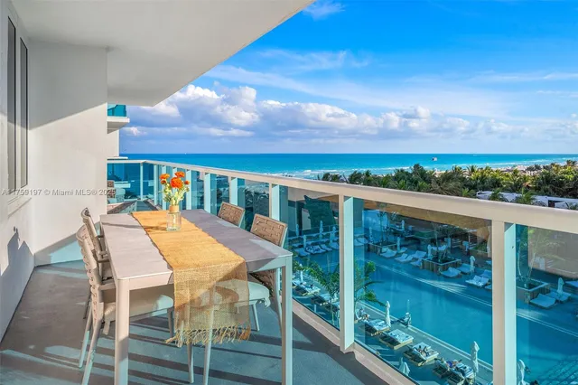 a view of a lake with a garden