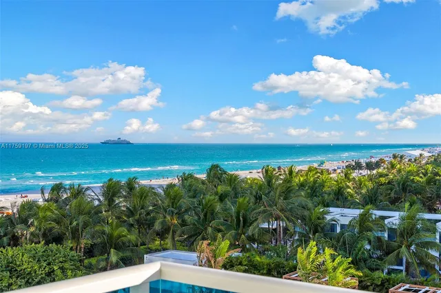 a view of a city from a balcony
