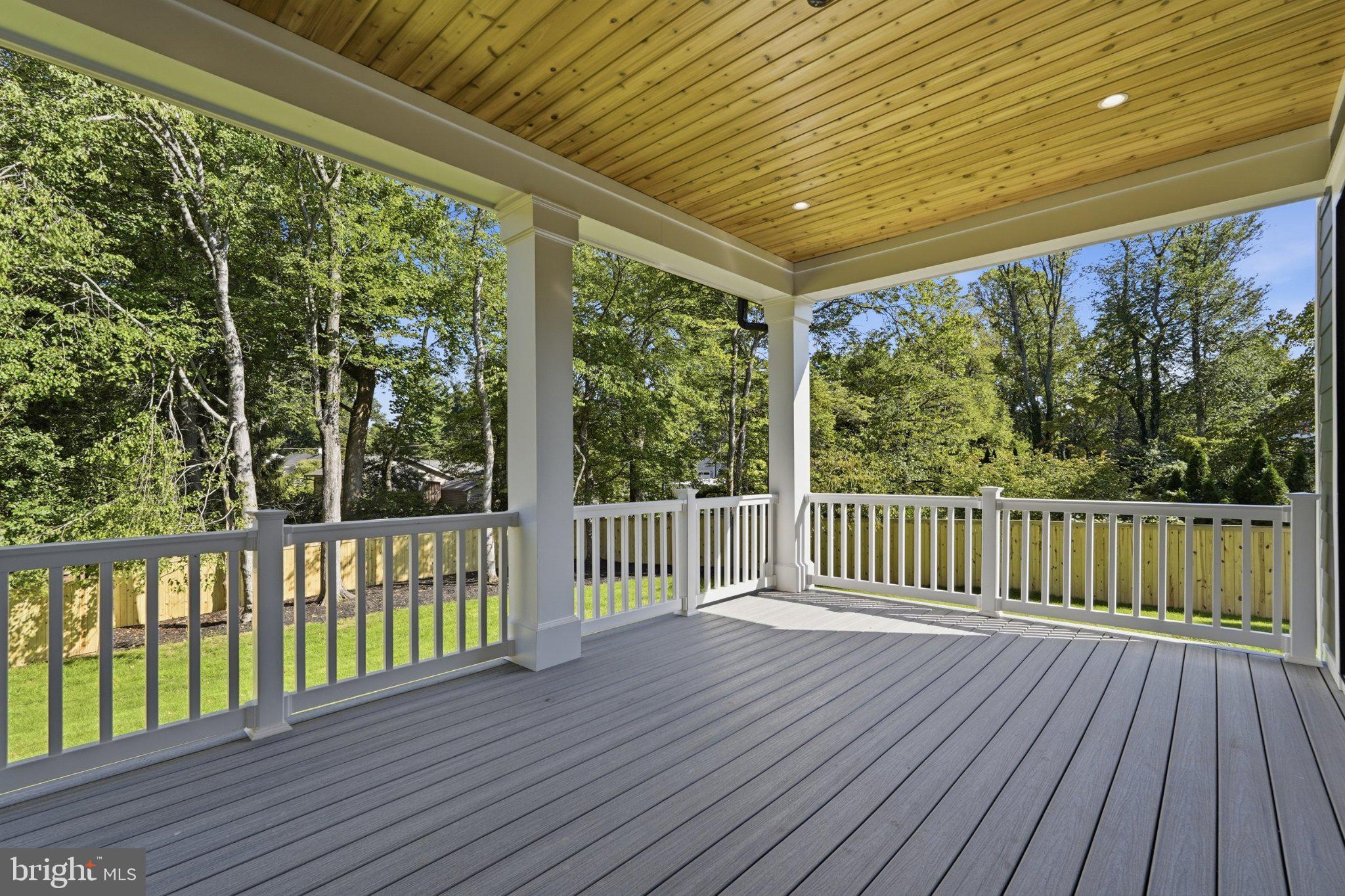 9117 Seven Locks Road Bethesda, MD 20817 - Photo 19 of 41 Deck Overlooking Rear Yard