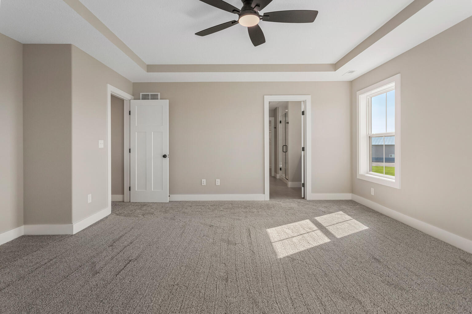 500 Prairie Meadows Drive Heyworth, IL 61745 - Photo 24 of 45 wooden floor in an empty room with a window