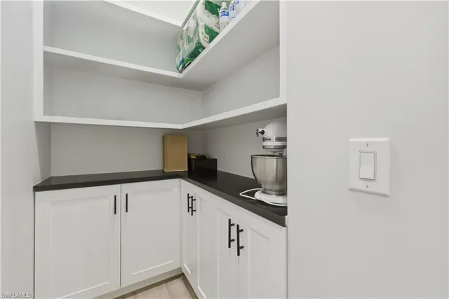 a view of storage and utility room with closet