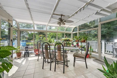 a outdoor space with furniture