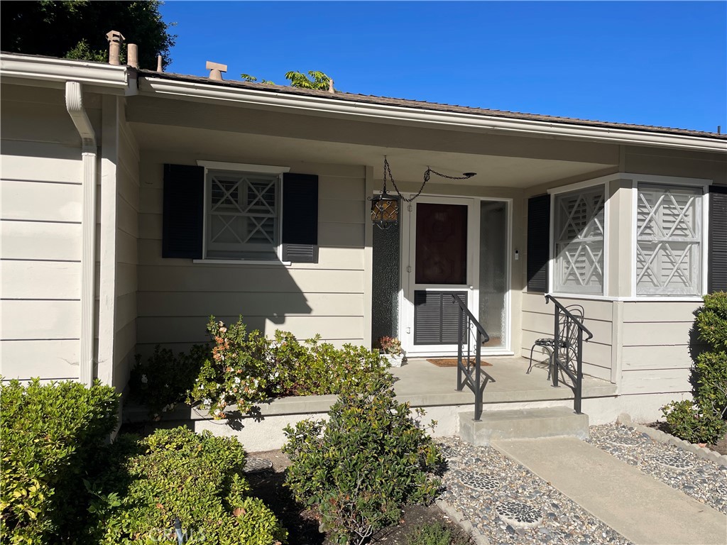 front view of the house