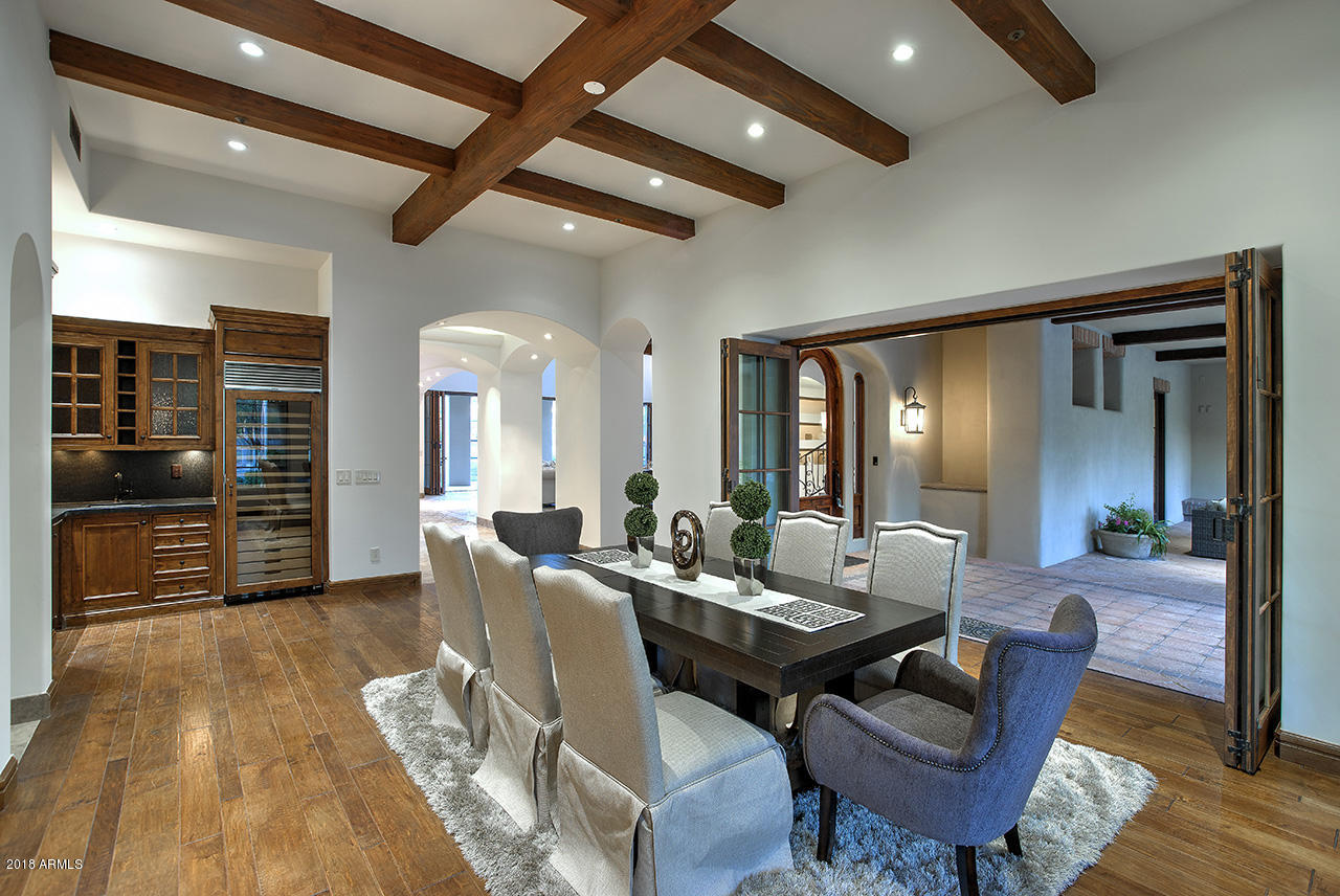 10284 East Mountain Spring Road Scottsdale, AZ 85255 - Photo 28 of 69 Dining Opens to Front Covered Patio