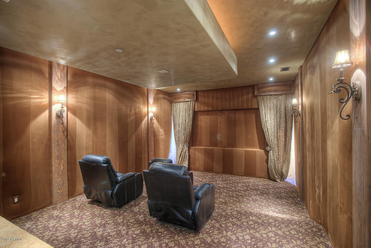 10284 East Mountain Spring Road Scottsdale, AZ 85255 - Photo 38 of 69 Theatre Room