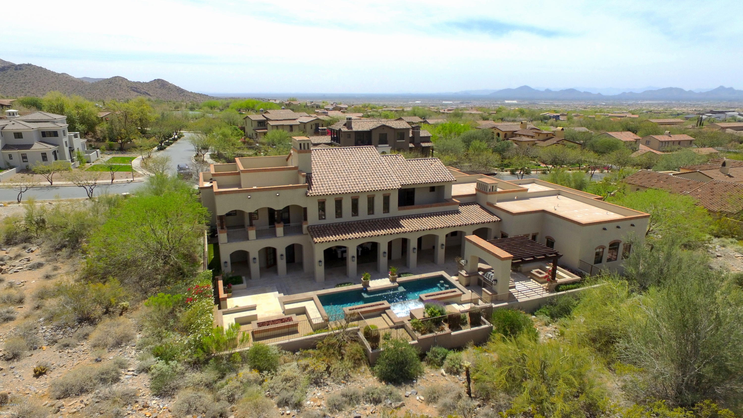 10284 East Mountain Spring Road Scottsdale, AZ 85255 - Photo 4 of 69 Aerial Rear Exterior
