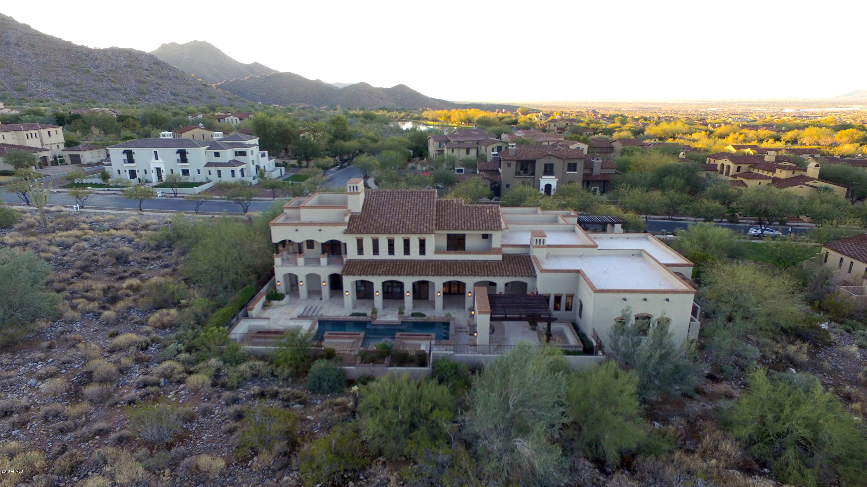10284 East Mountain Spring Road Scottsdale, AZ 85255 - Photo 51 of 69 Rear Aerial