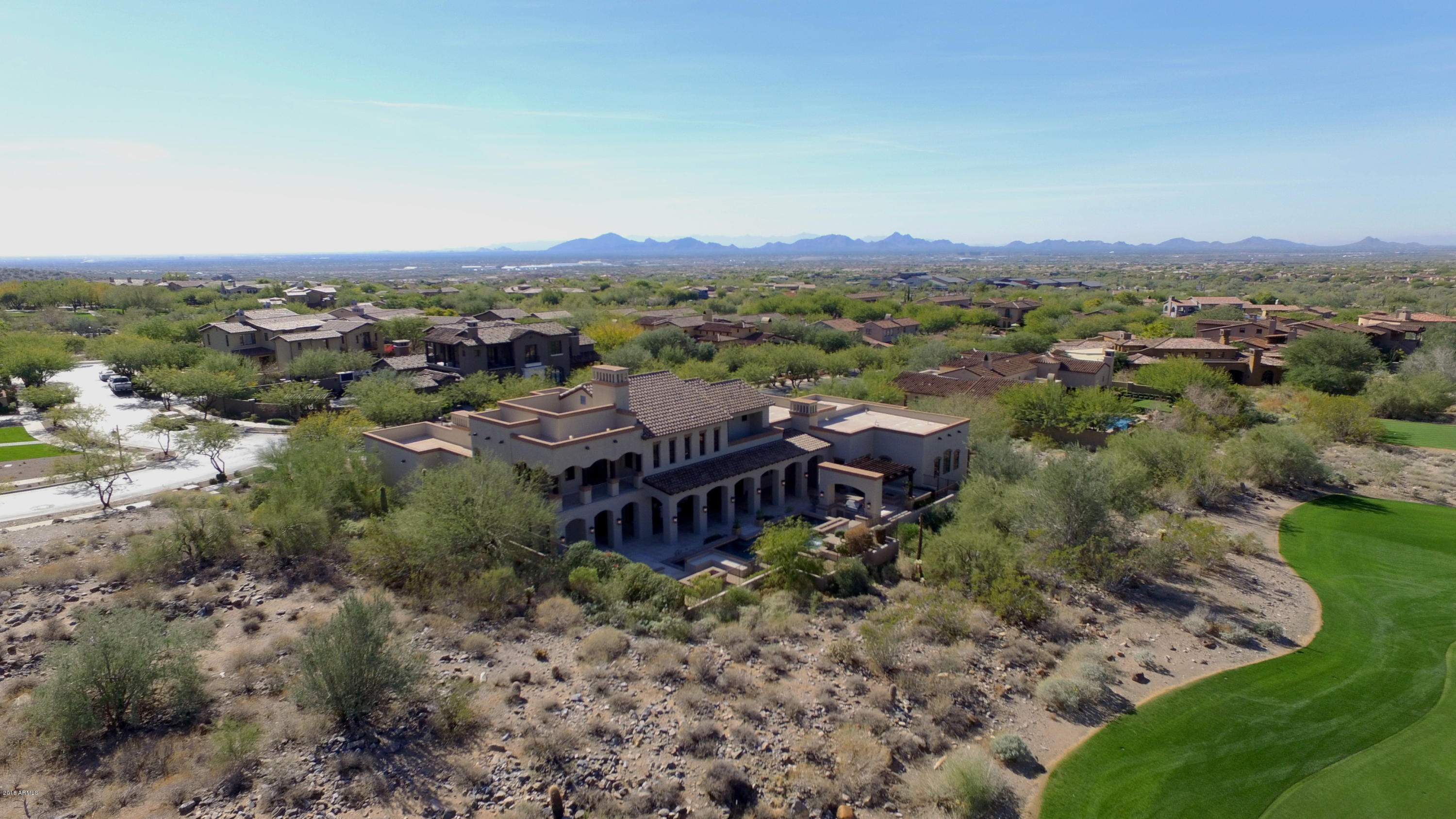 10284 East Mountain Spring Road Scottsdale, AZ 85255 - Photo 52 of 69 Rear Side Aerial