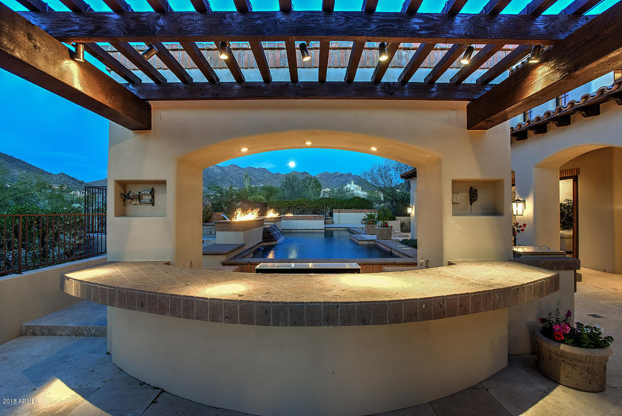 10284 East Mountain Spring Road Scottsdale, AZ 85255 - Photo 56 of 69 Outdoor Kitchen Ramada