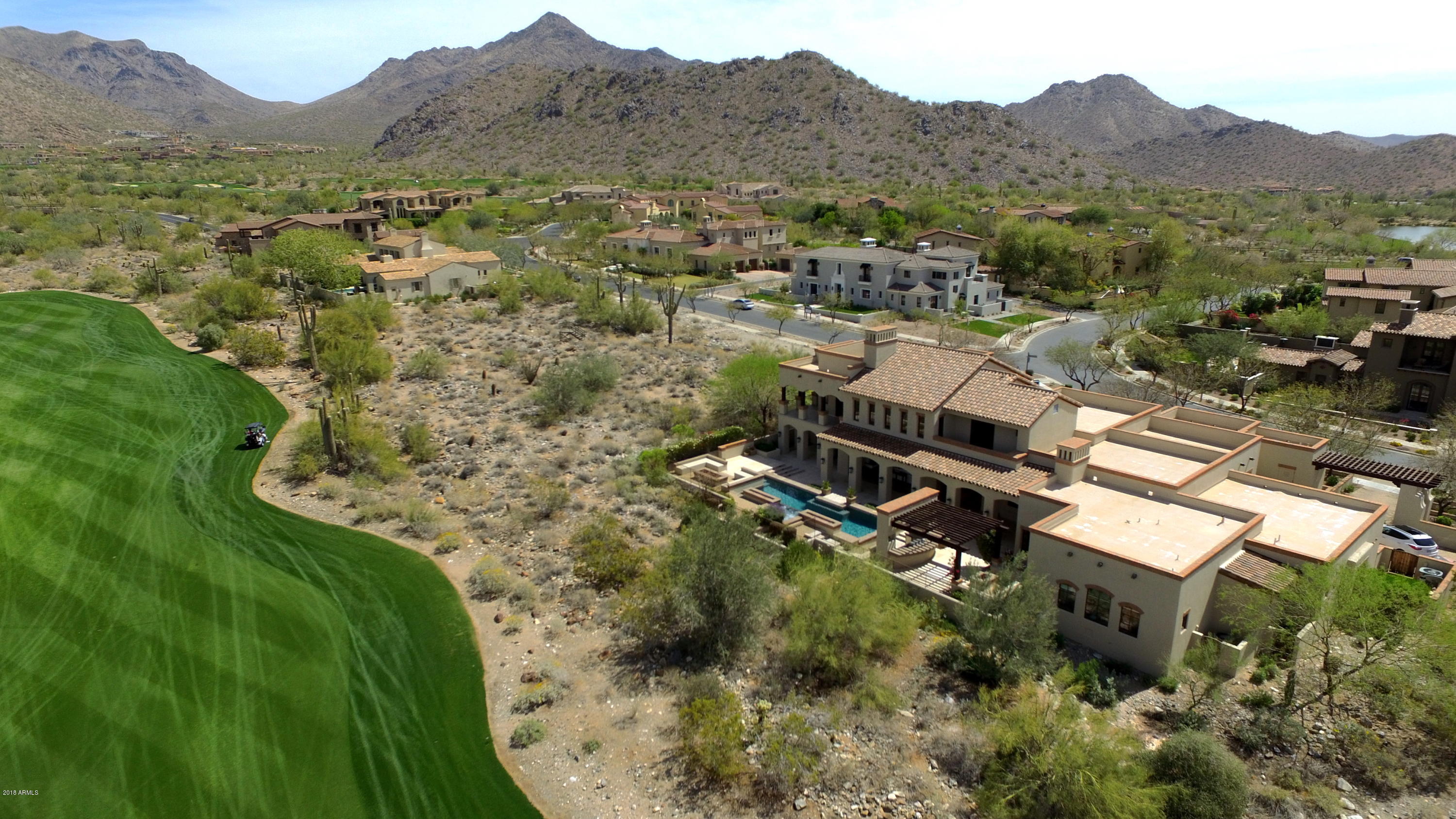 10284 East Mountain Spring Road Scottsdale, AZ 85255 - Photo 68 of 69 Aerial Rear with Views