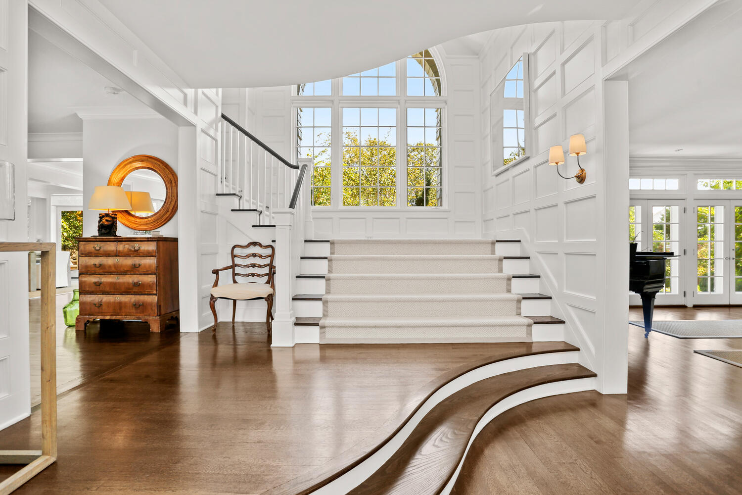 43 Contentment Island Road Darien, CT 06820 - Photo 5 of 59 a view of entryway and hall with wooden floor