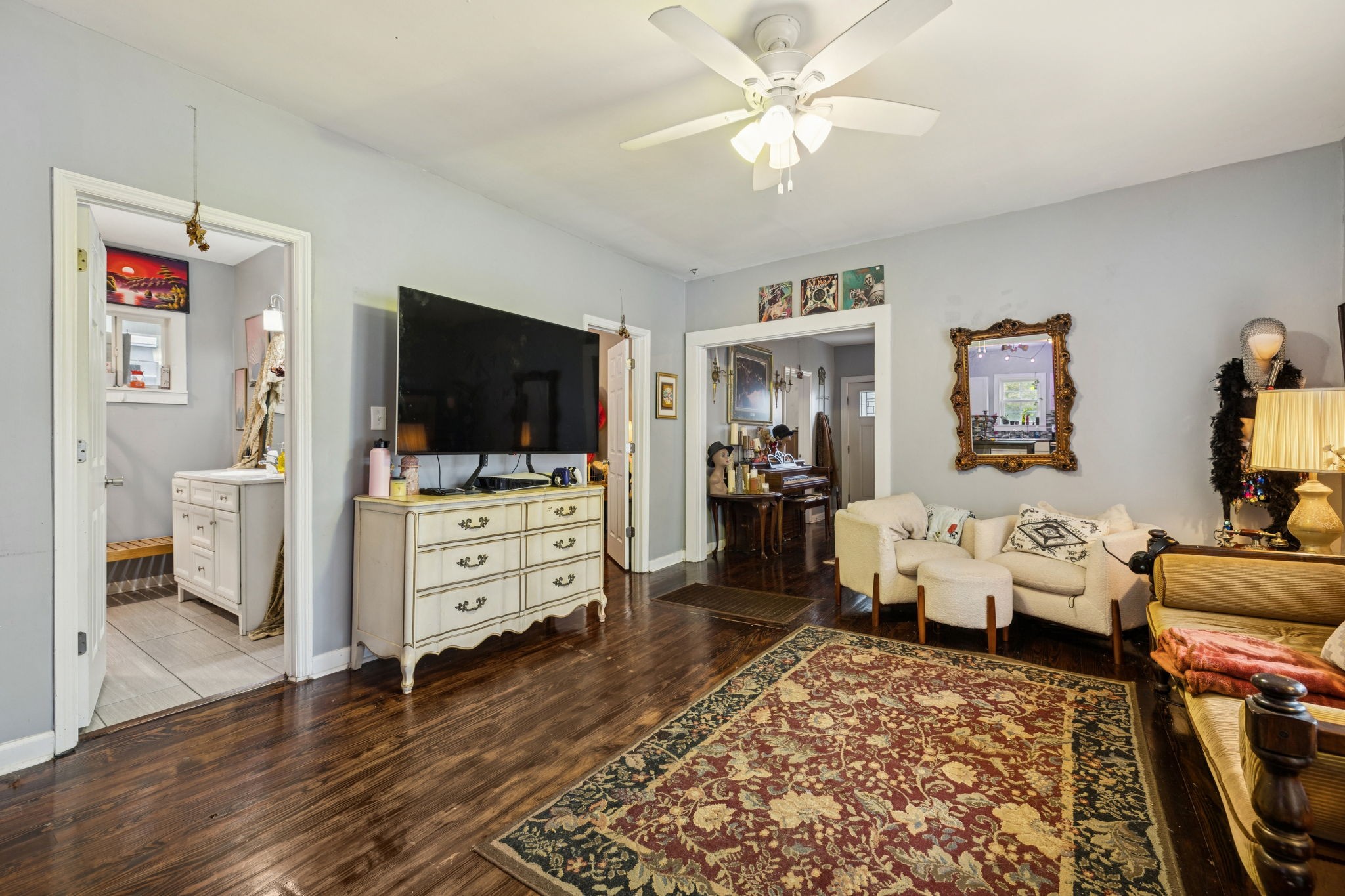 1007 Main Street Clarksville, TN 37040 - Photo 13 of 30 a living room with furniture and a flat screen tv
