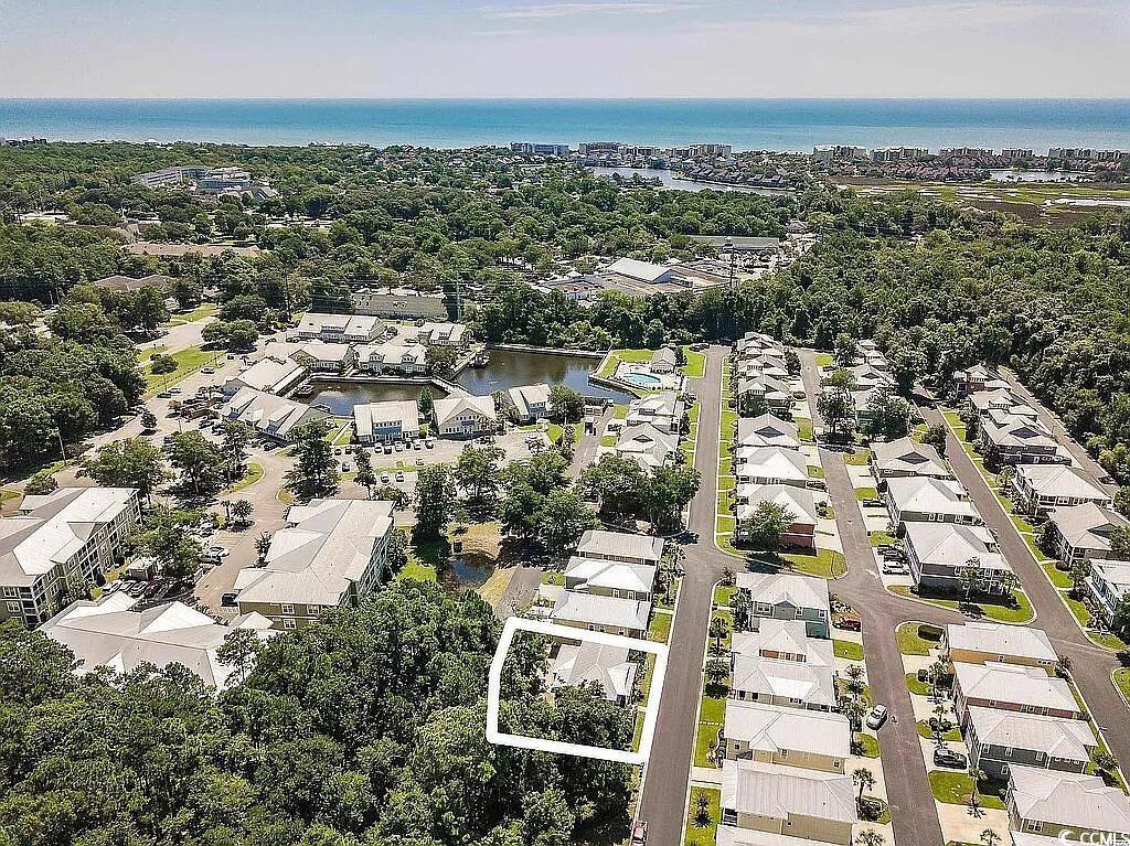 399 Lumbee Circle Pawleys Island, SC 29585 - Photo 29 of 30 Aerial view of residential area with a nearby body of water
