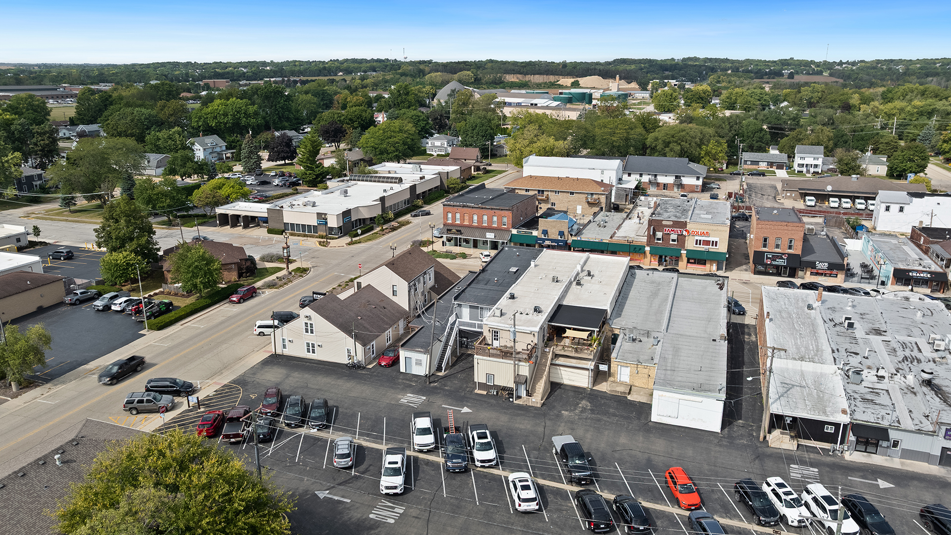 128 West 2nd Street Byron, IL 61010 - Photo 7 of 48 an aerial view of a city
