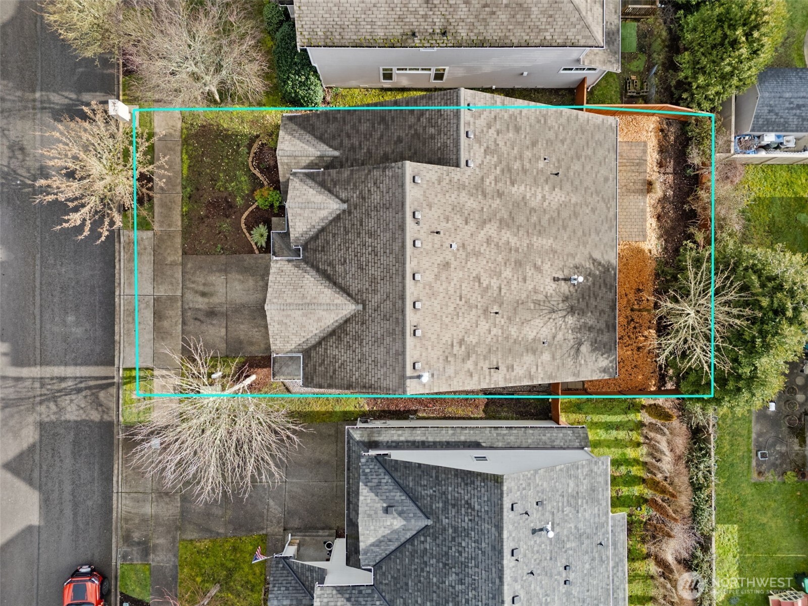 9248 Periwinkle Loop Northeast Olympia, WA 98516 - Photo 19 of 39 an aerial view of a house with a yard