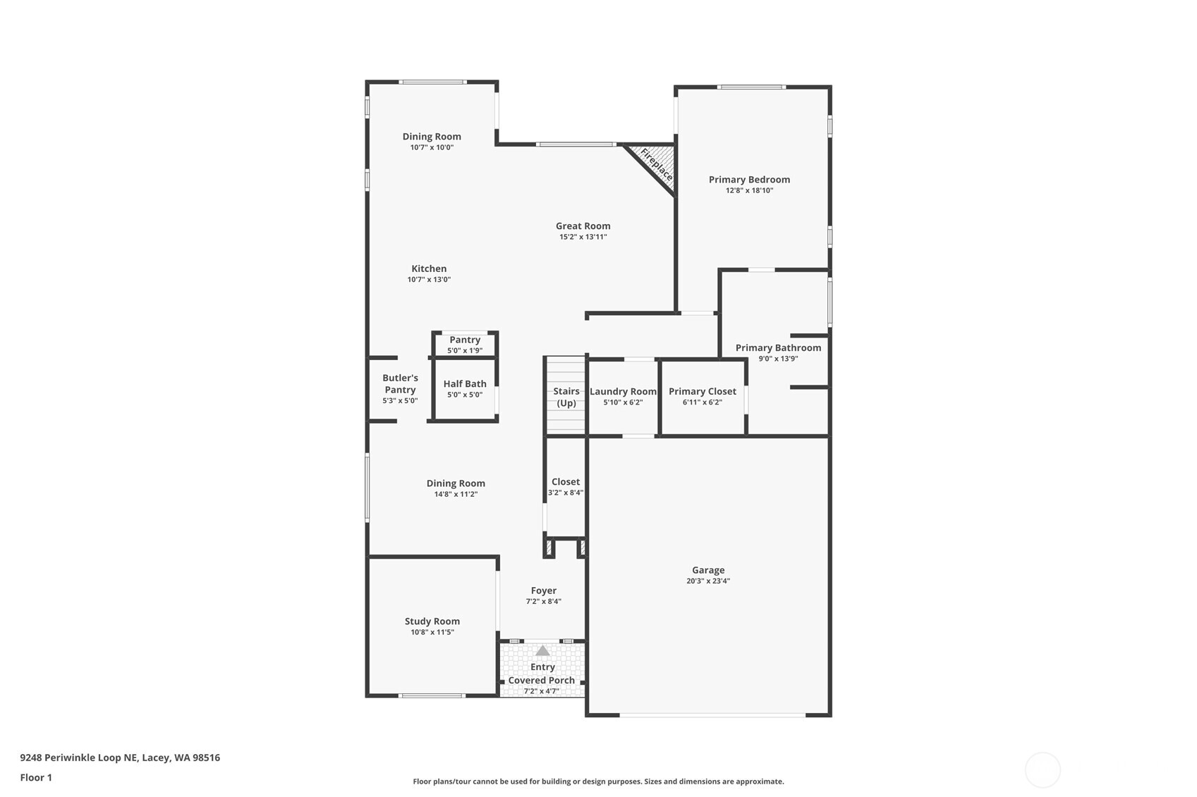 9248 Periwinkle Loop Northeast Olympia, WA 98516 - Photo 36 of 39 a picture of a floor plan