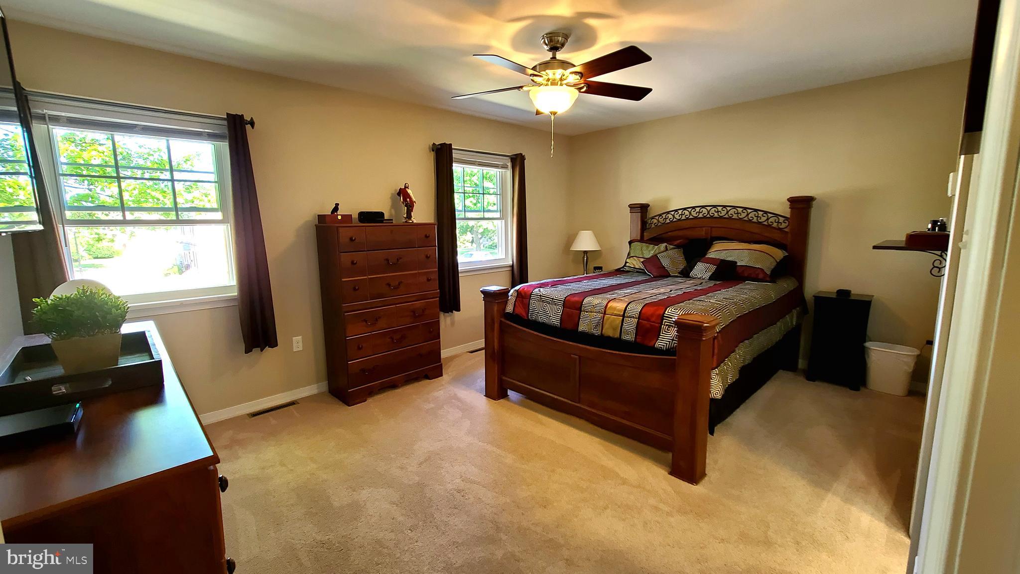 45 Stonegate Road Quakertown, PA 18951 - Photo 9 of 18 Spacious Master with Ceiling Fan Light fixture!