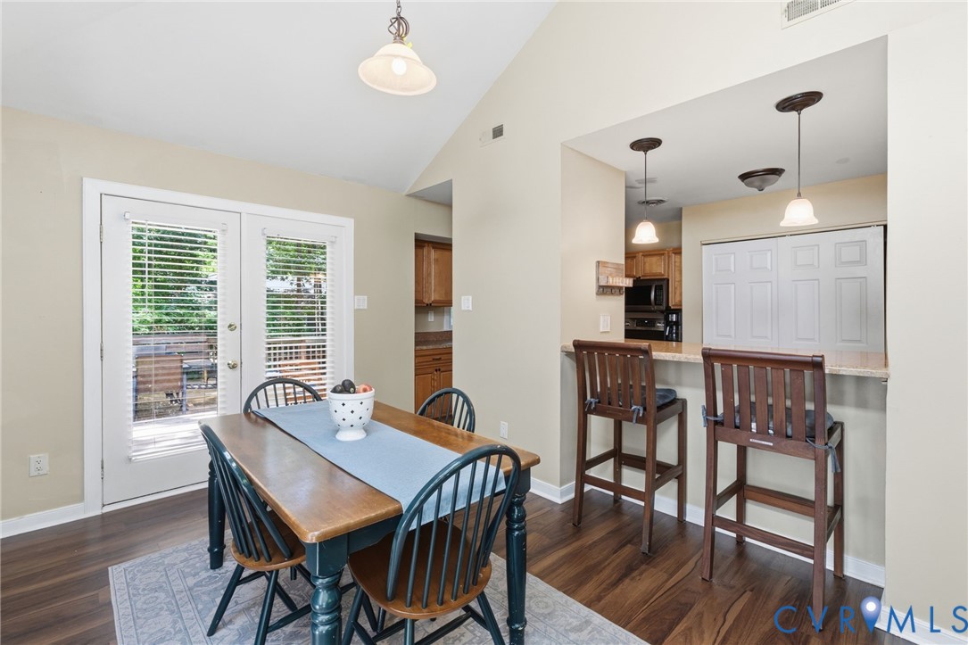 5613 Woods Walk Road Midlothian, VA 23112 - Photo 14 of 28 Dining area is adjacent to the kitchen and opening
