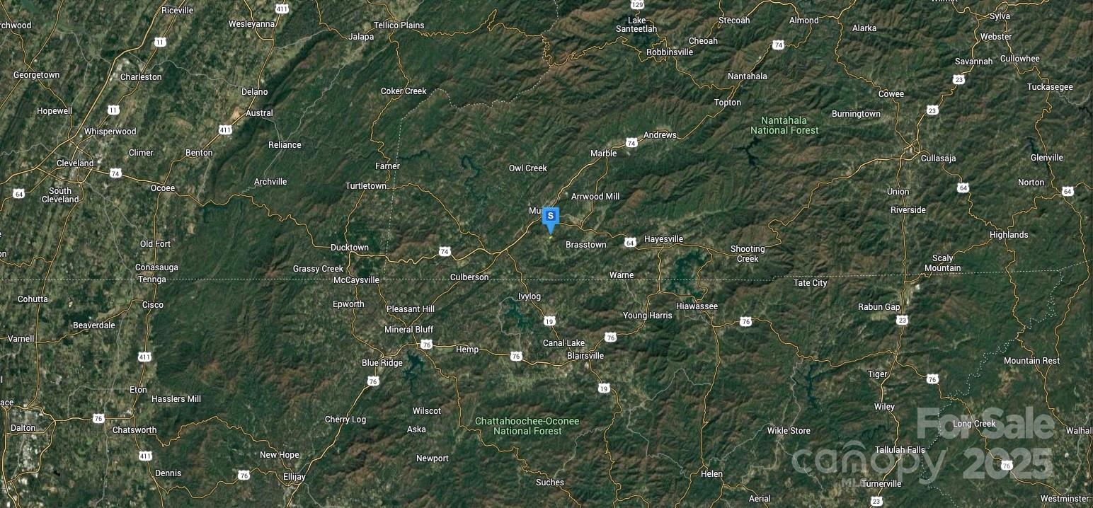 2545 Martins Creek Road Murphy, NC 28906 - Photo 5 of 5 a view of a lush green forest with a skyline