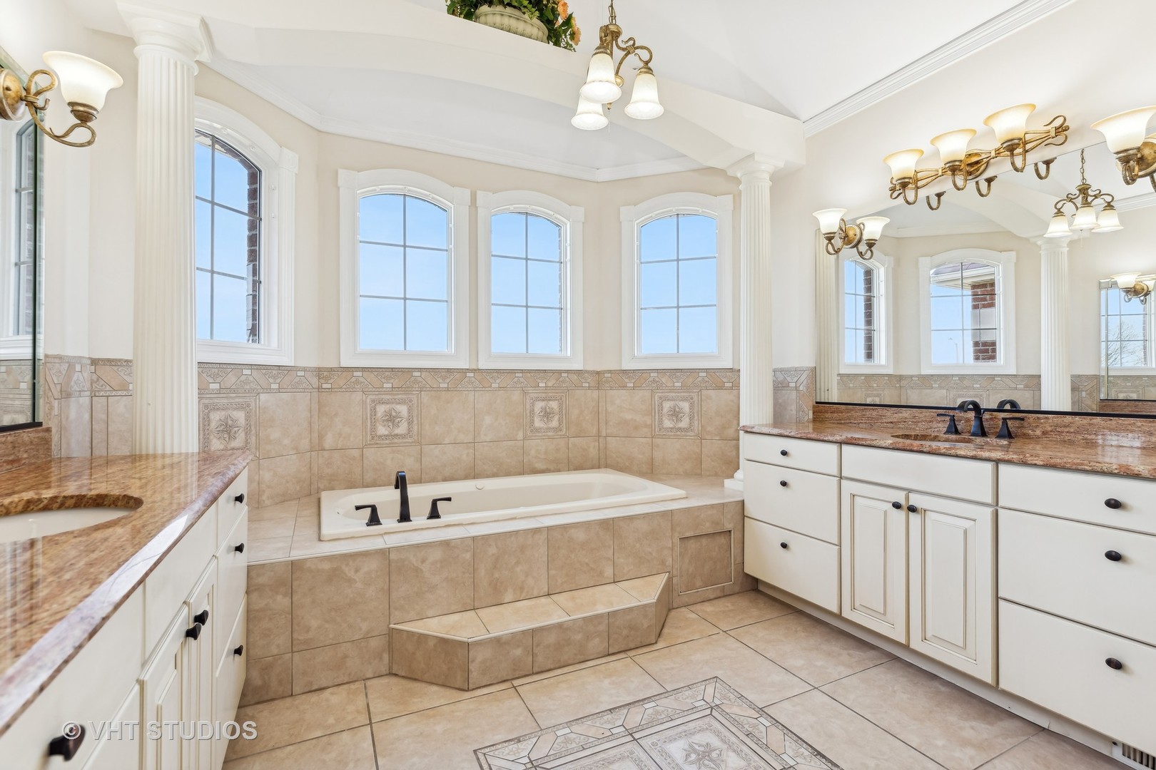26711 South Anna Lane Monee, IL 60449 - Photo 26 of 43 a spacious bathroom with a tub sink and mirror